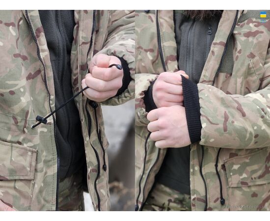 Куртка чоловіча Зима 0031 (рип-стоп) хакі (10 шт. р.сітка44-62) "Military and tourism" недорого оптом від прямого постачальника, зображення 3