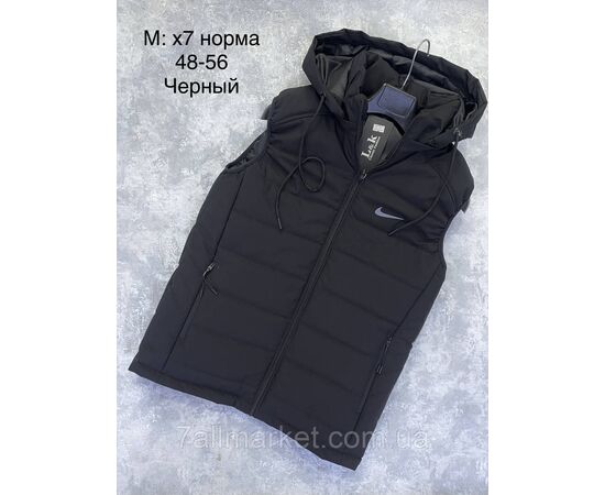 Фотография Жилетка мужская демисезонная стёганая, размеры 48-56 (3цв) "L&K" купить недорого от прямого поставщика, изображение 3