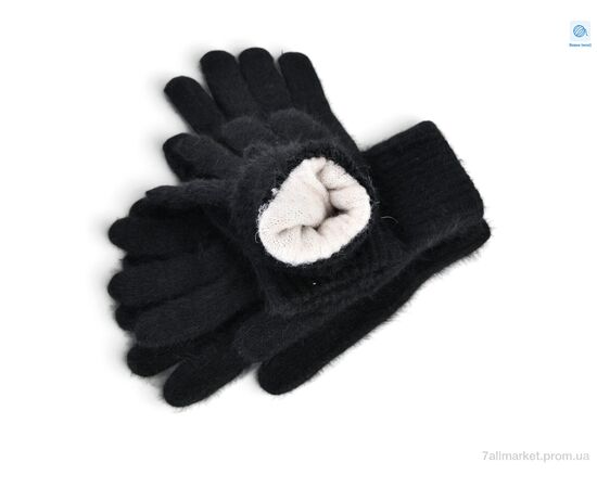 Рукавички жіночі Зима 2630 black (12 шт. р.сіткаOne size) "KUINH" недорого оптом від прямого постачальника, зображення 2