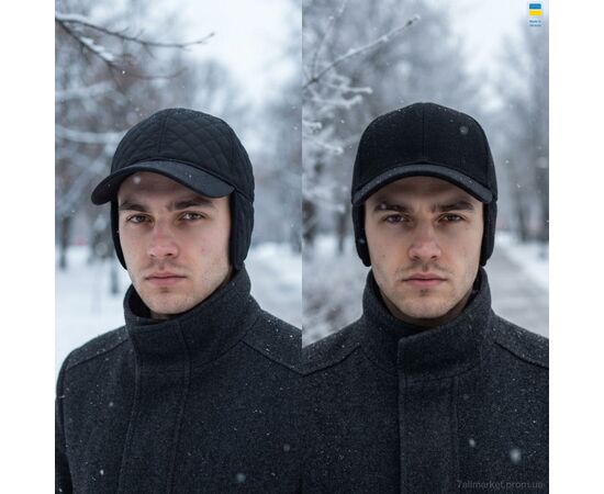 Фотография Кепка для мужчин Зима 1206 mix (3 шт. р.сетка M-XL) "Mabi" недорого оптом от прямого поставщика, изображение 2