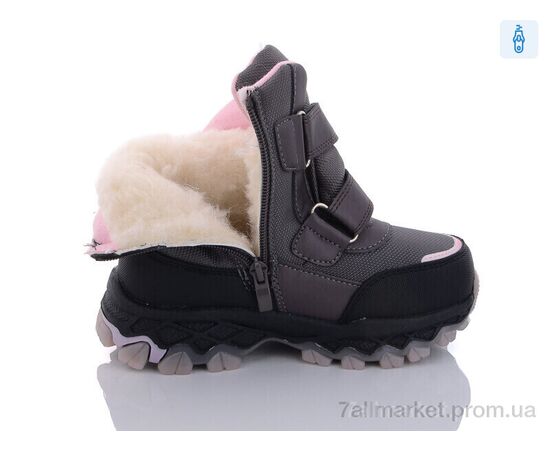 Черевики дитячі зручні Зима T6950-1 (8 пар р.32-37) "Ok Shoes" недорого оптом від прямого постачальника, зображення 2