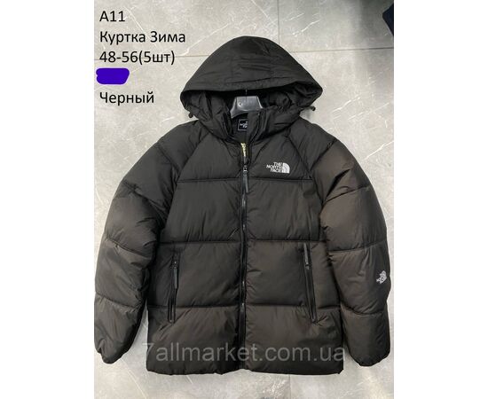 Фотография Куртка мужская зимняя с капюшоном Норт Фейс размеры 48-56 (2цв) "NEW NOCE" купить недорого от прямого поставщика, изображение 2