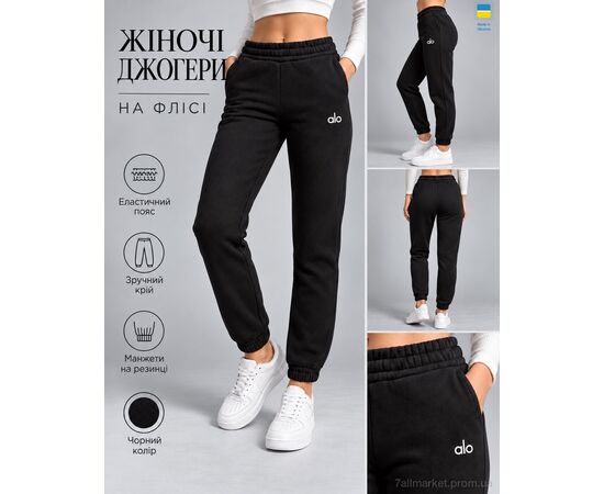 Спортивні штани жіночі Зима 0023AL чорний (4 шт. р.сітка2XL-5XL) "Margo" недорого оптом від прямого постачальника, зображення 2