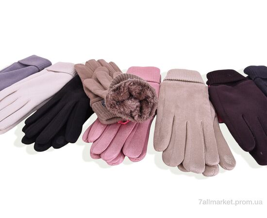 Фотография Перчатки женские Зима 724-1 mix (12 шт. р.сетка 6,5-8,5) "KUINH" недорого оптом от прямого поставщика, изображение 2