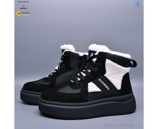 Фотография Ботинки детские удобные зима AB0253 black (8 пар р.33-38) "Clibee-Doremi" недорого оптом от прямого поставщика, изображение 2
