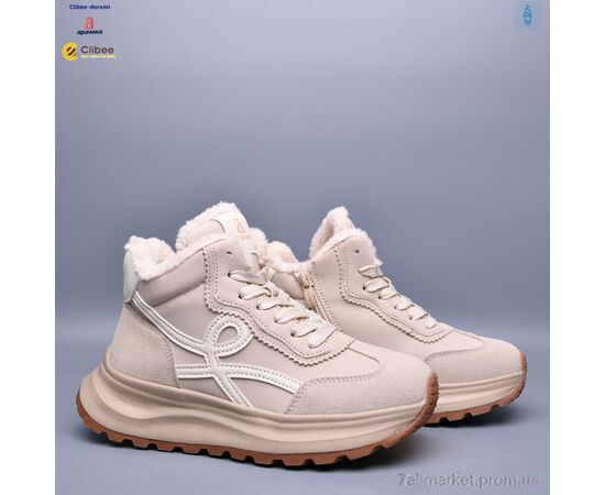 Фотография Ботинки детские удобные зима ABC0243 beige (8 пар р.33-38) "Clibee-Doremi" недорого оптом от прямого поставщика, изображение 2