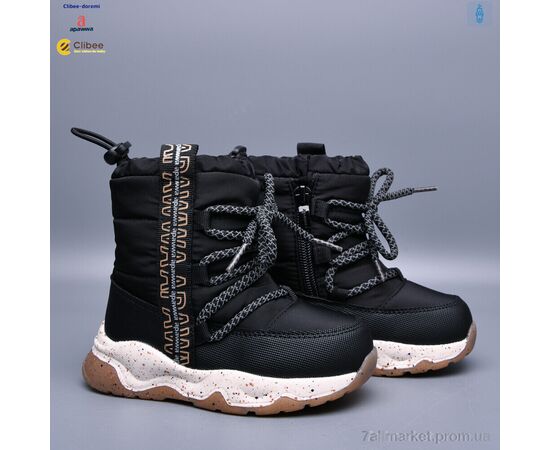 Фотография Дутики детские утепленные зима AB0136 black (8 пар р.23-28) "Clibee-Doremi" недорого оптом от прямого поставщика, изображение 2