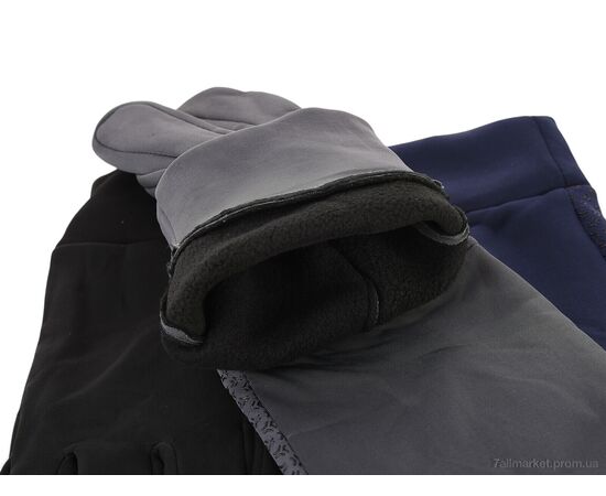 Фотография Перчатки мужские Зима T23-15 mix (10 шт. р.сетка One size) "CAP" недорого оптом от прямого поставщика, изображение 2
