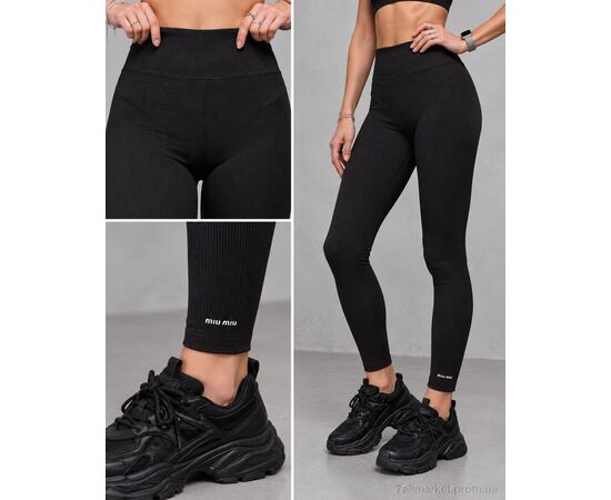 Фотография Лосинсы женские Зима 707-1MU чорний (5 шт. р.сетка S-2XL) "Margo" недорого оптом от прямого поставщика, изображение 2