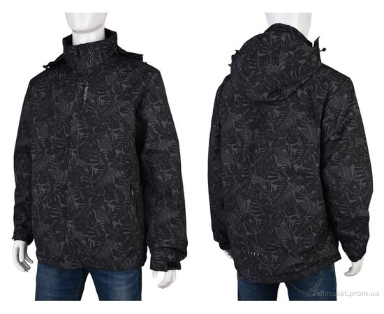 Фотография Куртка мужская Весна/осень 4622-1 black (5 шт. р.сетка L-4XL) "Мир" недорого оптом от прямого поставщика, изображение 3