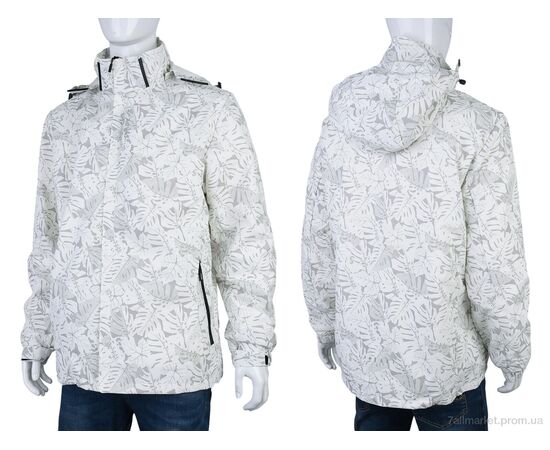 Фотография Куртка мужская Весна/осень 4622-2 white (5 шт. р.сетка L-4XL) "Мир" недорого оптом от прямого поставщика, изображение 3