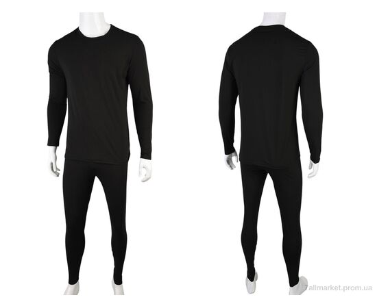 Фотография Термобельё мужское Весна/осень 4623-1501 black (4 шт. р.сетка M-2XL) "Мир" недорого оптом от прямого поставщика, изображение 3