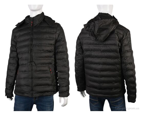 Фотография Куртка мужская Весна/осень 4614-5813 black (5 шт. р.сетка 48-56) "Мир" недорого оптом от прямого поставщика, изображение 3