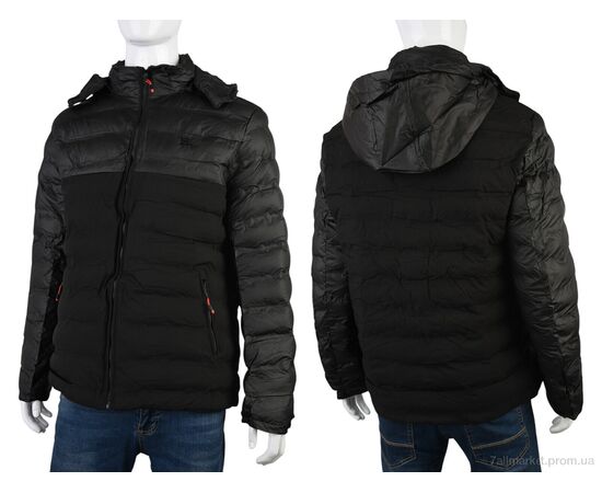 Фотография Куртка мужская Весна/осень 4614-5826 black (5 шт. р.сетка 48-56) "Мир" недорого оптом от прямого поставщика, изображение 3