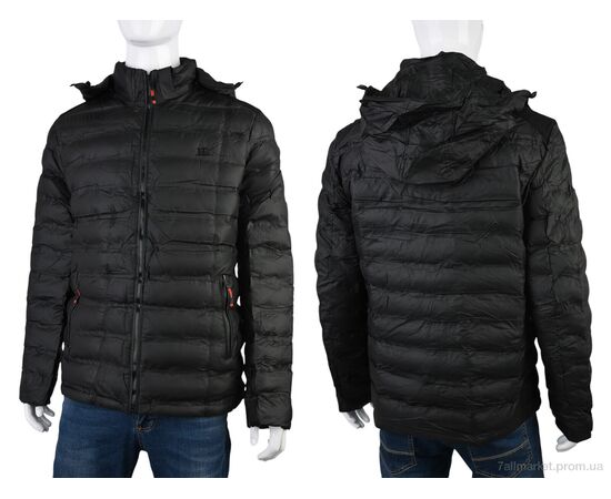 Фотография Куртка мужская Весна/осень 4614-5839 black (5 шт. р.сетка 48-56) "Мир" недорого оптом от прямого поставщика, изображение 3