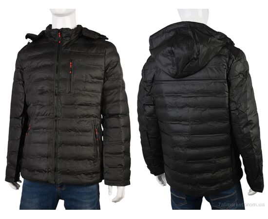 Фотография Куртка мужская Весна/осень 4614-5817 black (5 шт. р.сетка 48-56) "Мир" недорого оптом от прямого поставщика, изображение 3