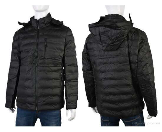 Фотография Куртка мужская Весна/осень 4614-5832 black (5 шт. р.сетка 48-56) "Мир" недорого оптом от прямого поставщика, изображение 3