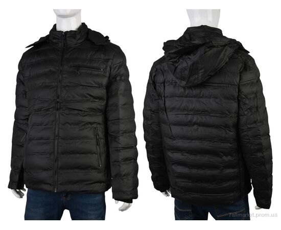 Фотография Куртка мужская Весна/осень 4614-5822 black (5 шт. р.сетка 48-56) "Мир" недорого оптом от прямого поставщика, изображение 3