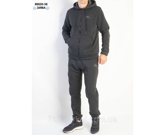 Фотография Спортивний костюм чоловічий тринитка на флісі норма 48(M),50(L),52(XL),54(2XL),56(3XL) (4цв) "NOWEMBER", изображение 2