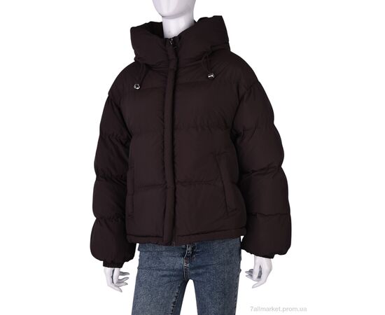 Куртка жіноча Зима 6718-55 brown (4 шт. р.сіткаM-2XL) "Swit_odigu" недорого оптом від прямого постачальника, зображення 3