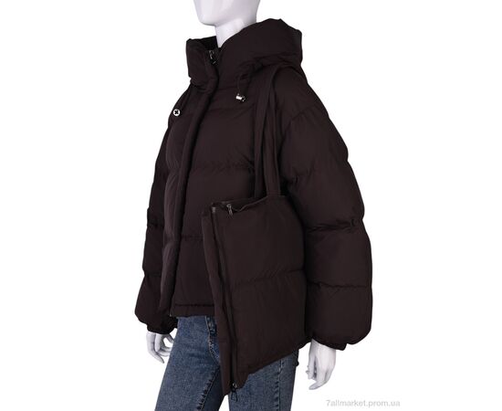 Куртка жіноча Зима 6718-55 brown (4 шт. р.сіткаM-2XL) "Swit_odigu" недорого оптом від прямого постачальника, зображення 4