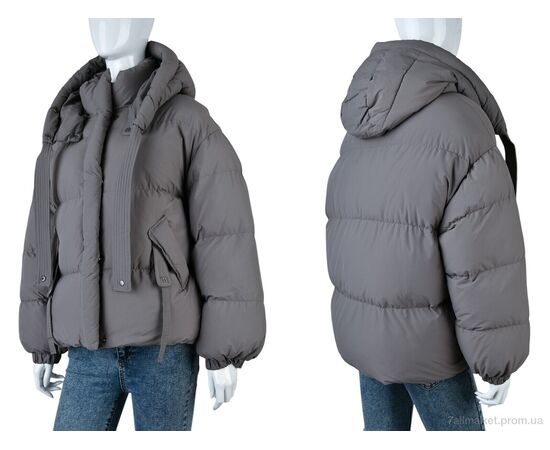 Куртка жіноча Зима 6607 grey (4 шт. р.сіткаM-2XL) "Swit_odigu" недорого оптом від прямого постачальника, зображення 3