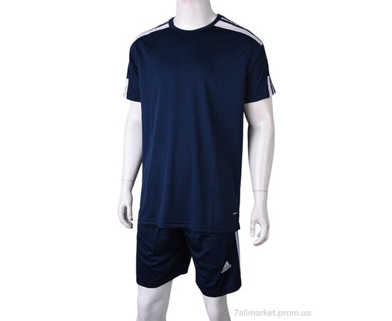 Спортивний костюм чоловічий Літо 723AD синій (6 шт. р.сіткаS-2XL) "Presto" недорого оптом від прямого постачальника, зображення 4