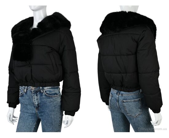 Фотография Куртка женская Зима 0156 black (4 шт. р.сетка M-2XL) "Swit_odigu" недорого оптом от прямого поставщика, изображение 3