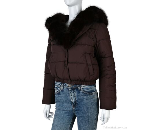 Фотография Куртка женская Зима 0172 brown (4 шт. р.сетка M-2XL) "Swit_odigu" недорого оптом от прямого поставщика, изображение 2