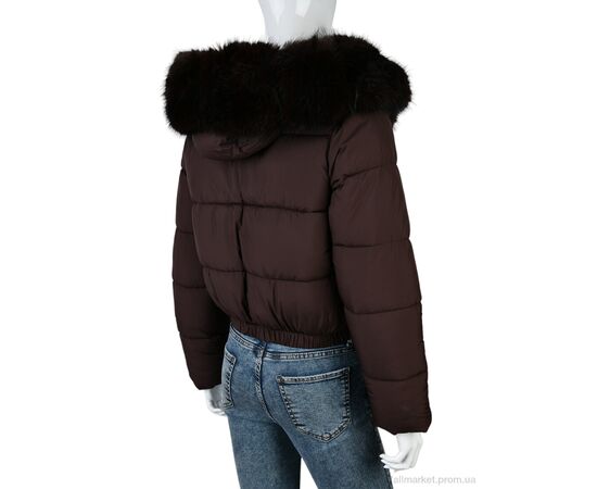 Фотография Куртка женская Зима 0172 brown (4 шт. р.сетка M-2XL) "Swit_odigu" недорого оптом от прямого поставщика, изображение 3