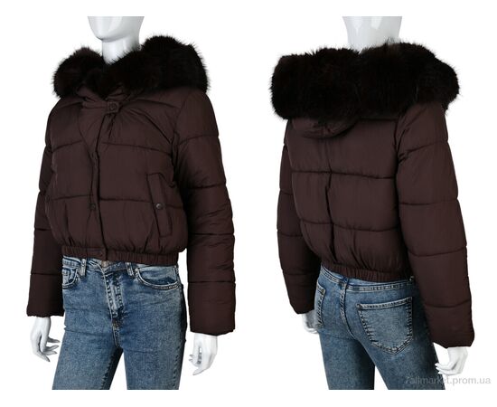 Фотография Куртка женская Зима 0172 brown (4 шт. р.сетка M-2XL) "Swit_odigu" недорого оптом от прямого поставщика, изображение 4